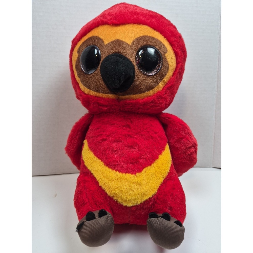 Wizarding World of Harry Potter Owl "Falkes" 12"‎ Plush Red- Pink Glitter Eyes